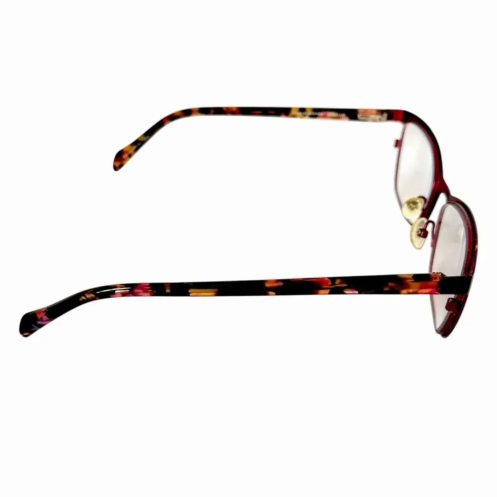 MSRP $202 Laura Ashley Caroline Dark Burgundy Eyeglasses Frames 53-17-135mm
